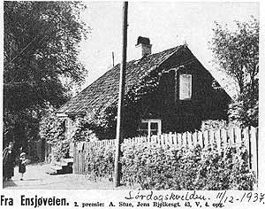 En søndagskveld i Ensjøveien, 1937